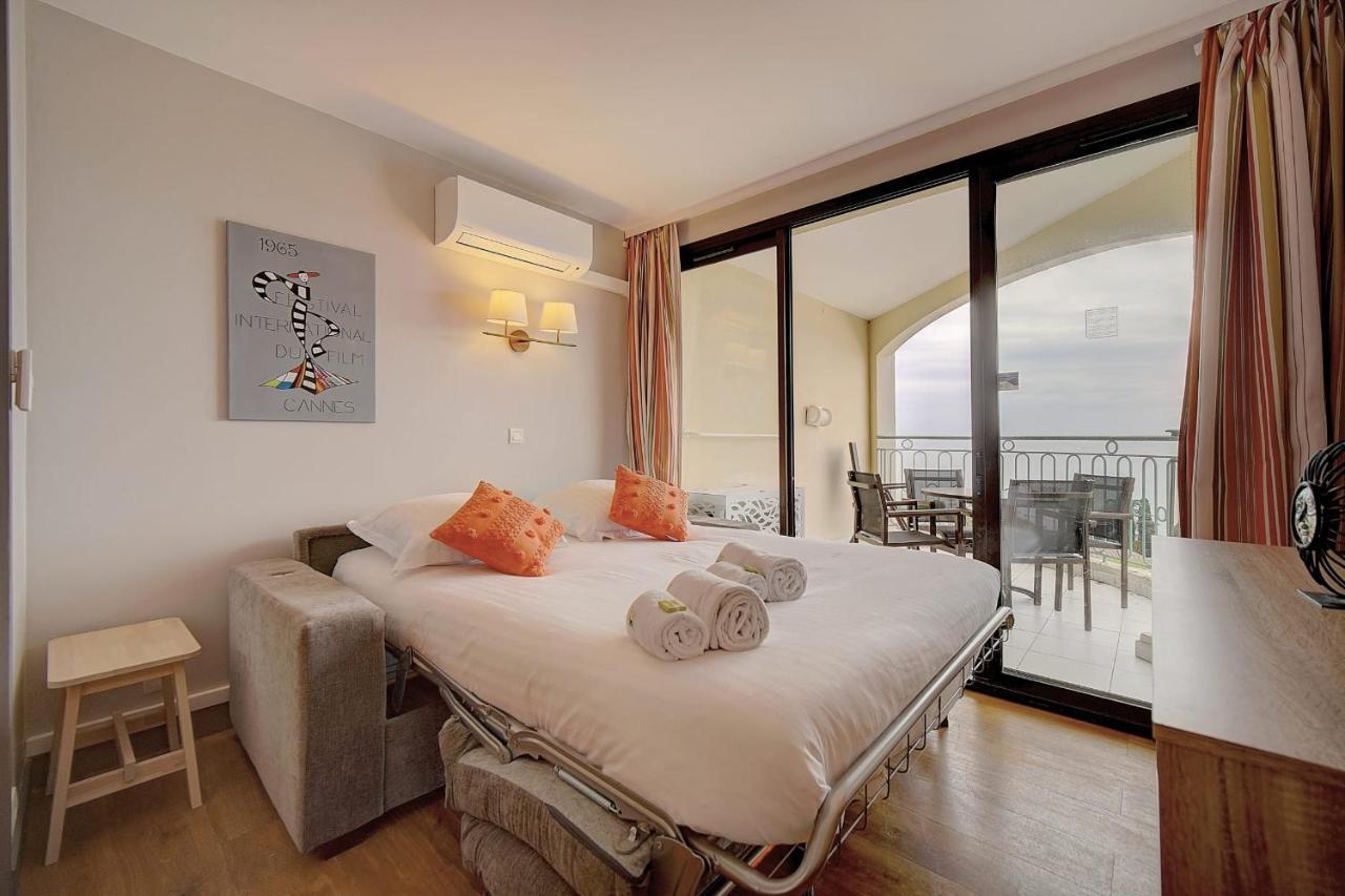 Immogroom - 2 Rooms Sea View - Swimming Pool - Terrace - Parking - Ac Кан Екстериор снимка