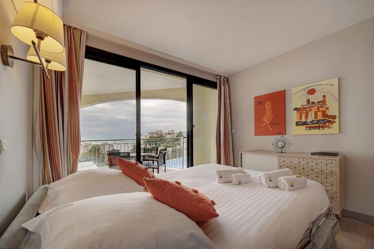 Immogroom - 2 Rooms Sea View - Swimming Pool - Terrace - Parking - Ac Кан Екстериор снимка