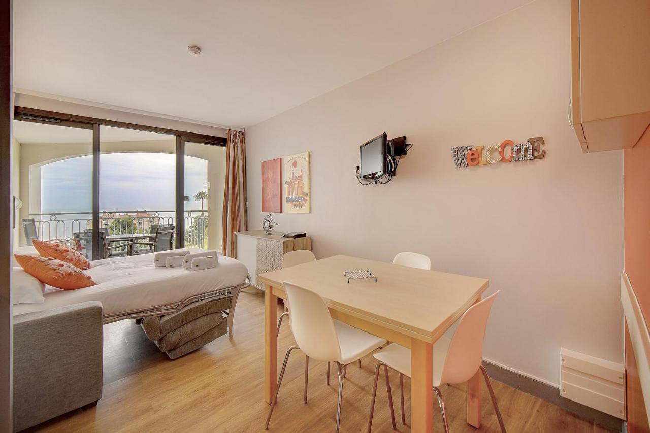Immogroom - 2 Rooms Sea View - Swimming Pool - Terrace - Parking - Ac Кан Екстериор снимка