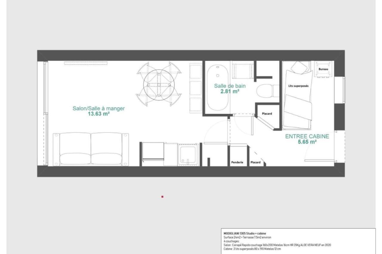 Immogroom - 2 Rooms Sea View - Swimming Pool - Terrace - Parking - Ac Кан Екстериор снимка